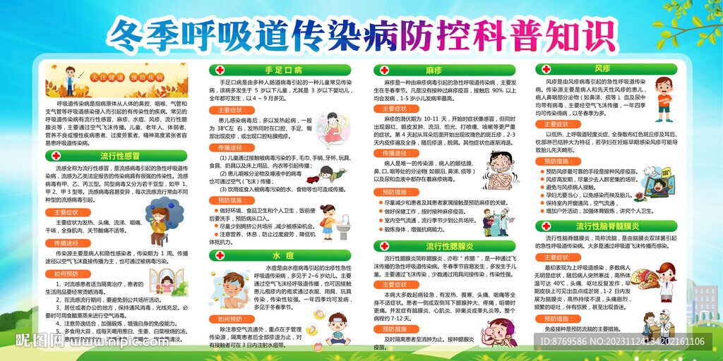 冬季健康知识宣传栏