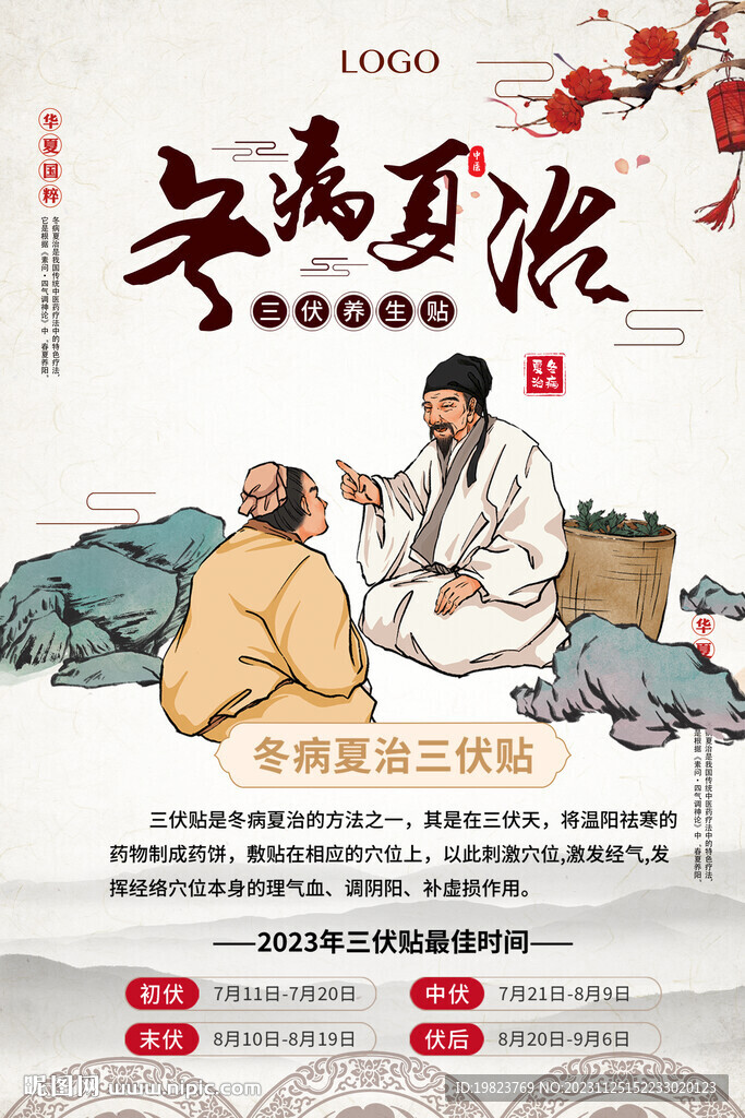 中式中医冬病夏治宣传