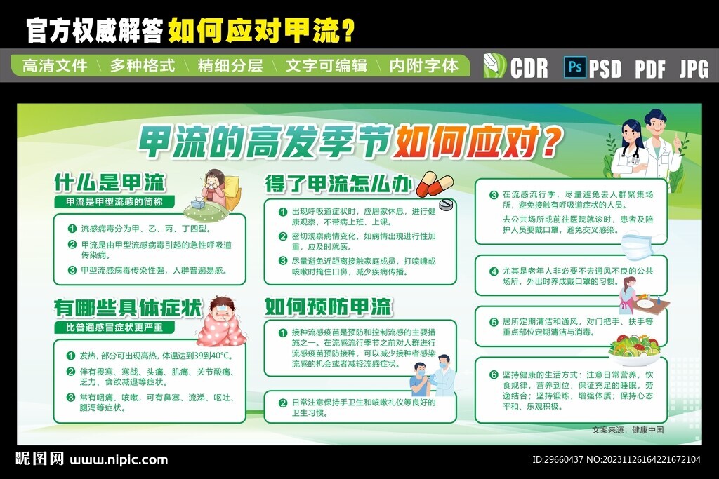 甲流的高发季节如何预防