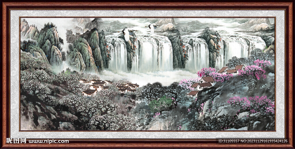 巨幅山水画 