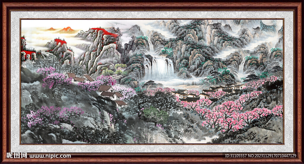 巨幅山水画 