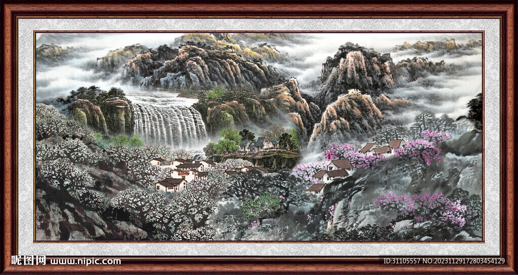 巨幅山水画 
