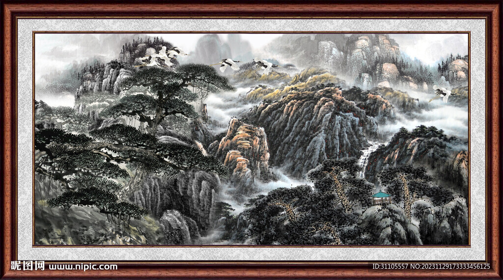 巨幅山水画