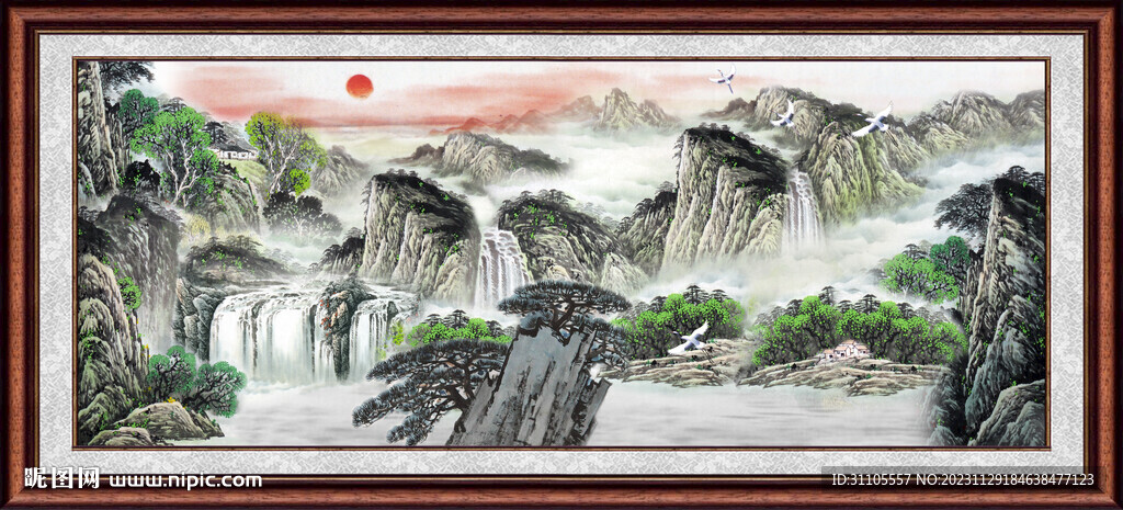 巨幅山水画 
