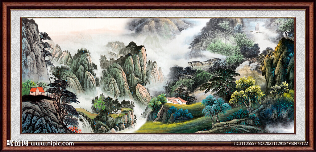 巨幅山水画 