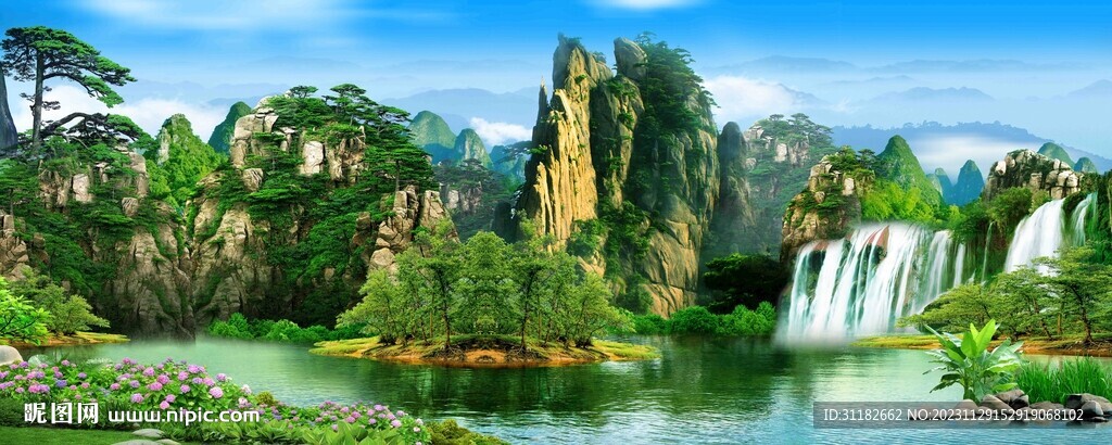 客厅山水画