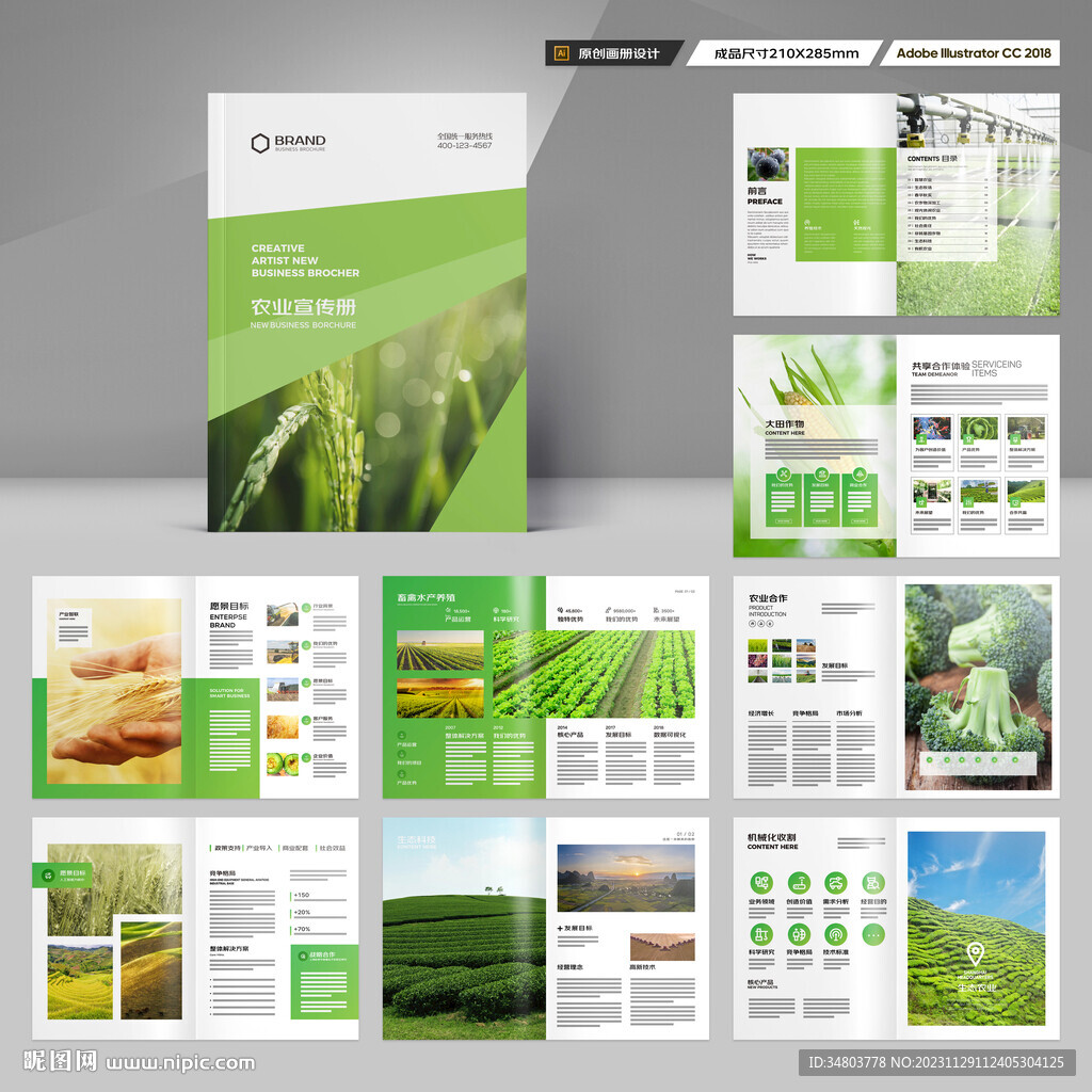 农业画册模板