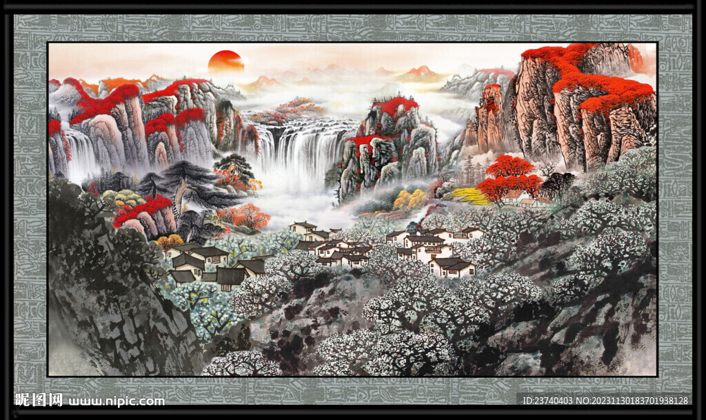 国画山水画