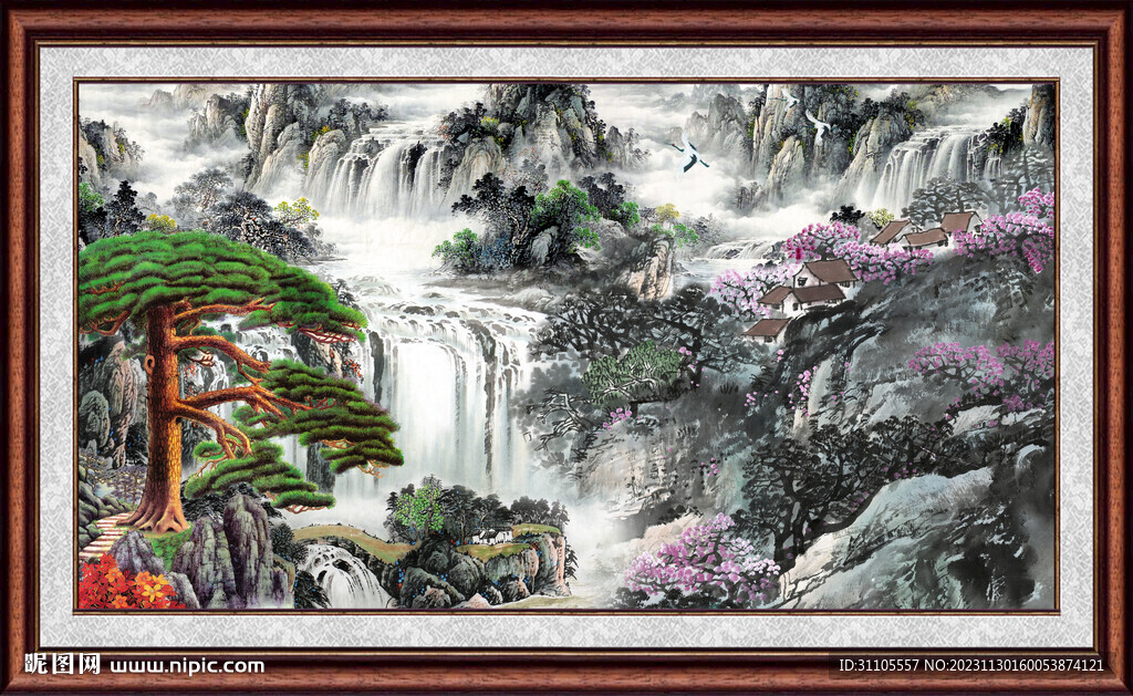 巨幅山水画 
