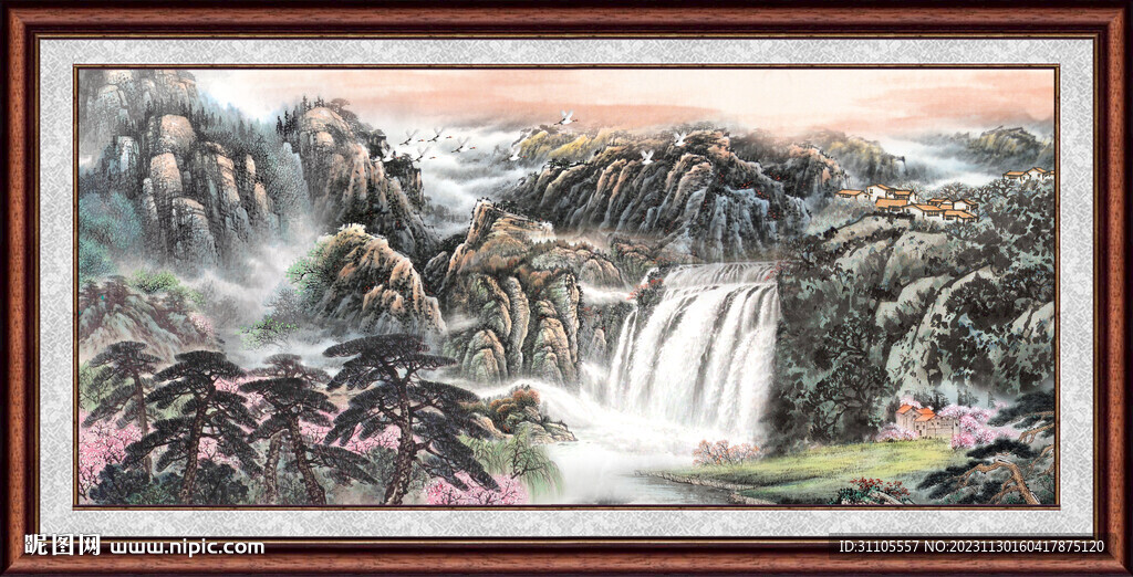 巨幅山水画 