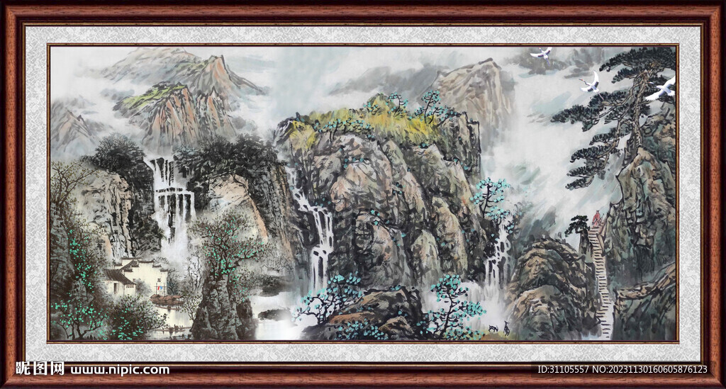 巨幅山水画 