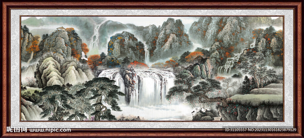 巨幅山水画 