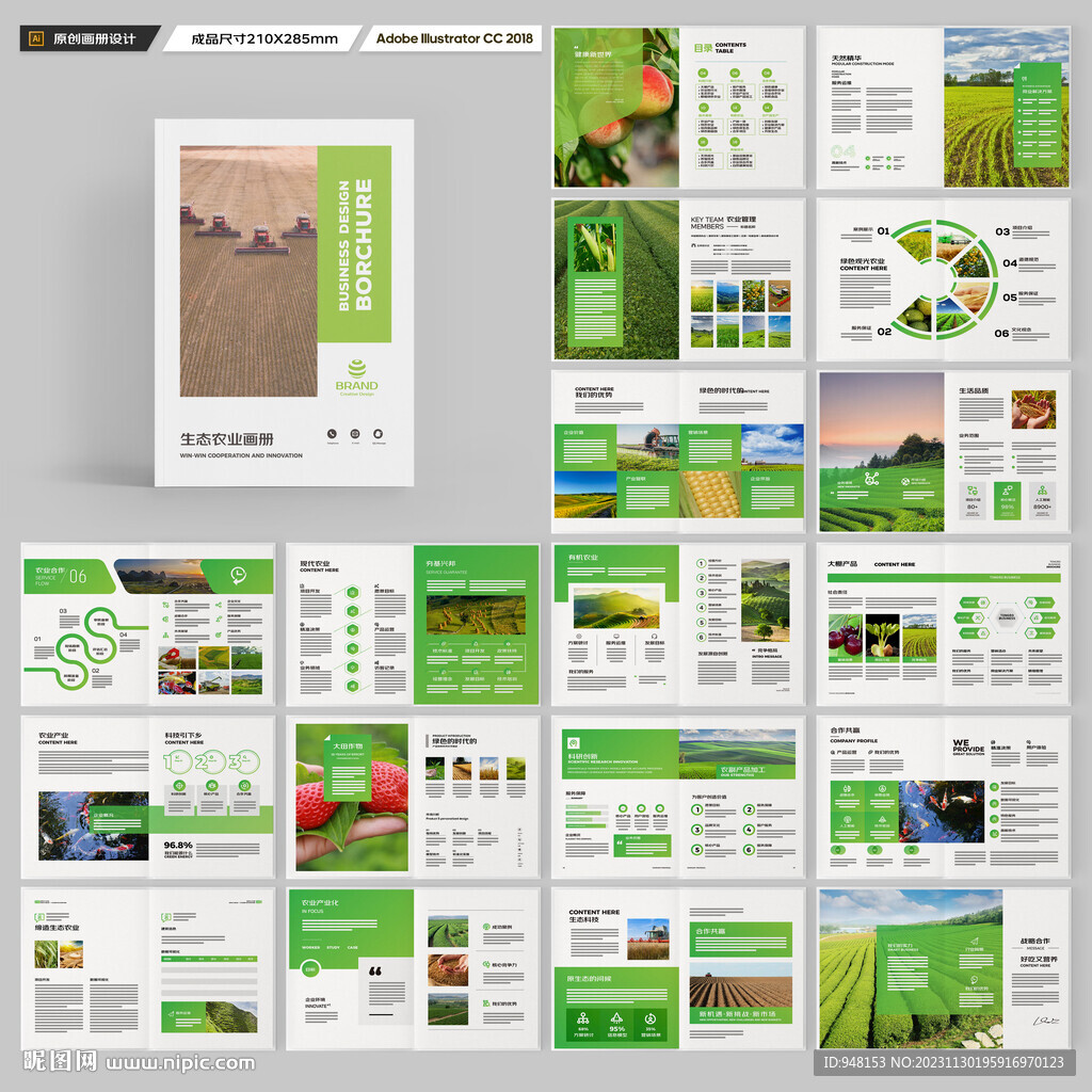 农业画册模板