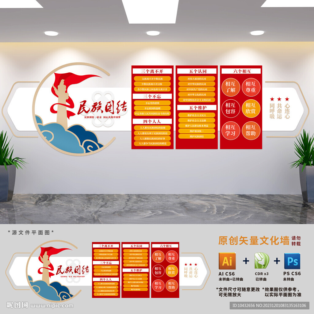 党的民族工作展板文化墙