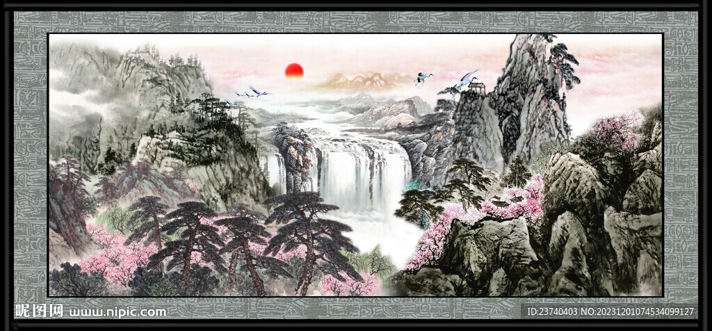 山水风景画 