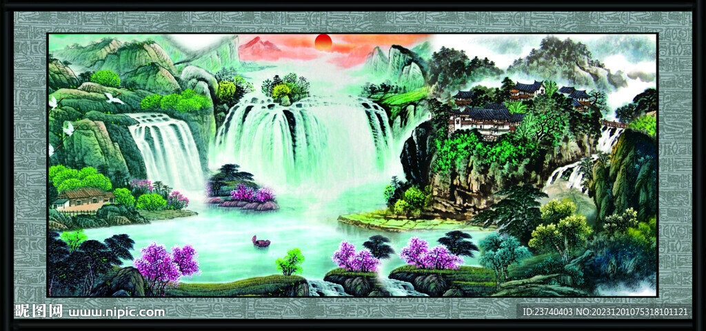 山水风景画 