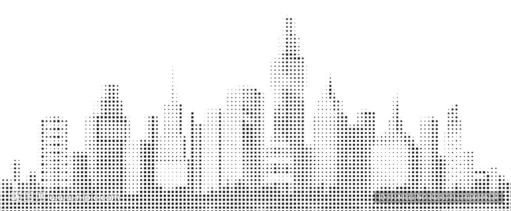 激光镂空城市建筑
