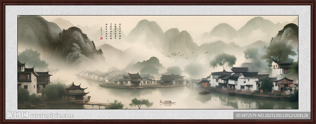 巨幅山水风景画