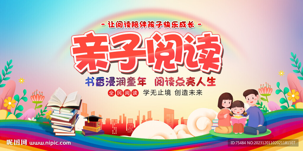 亲子阅读活动展板