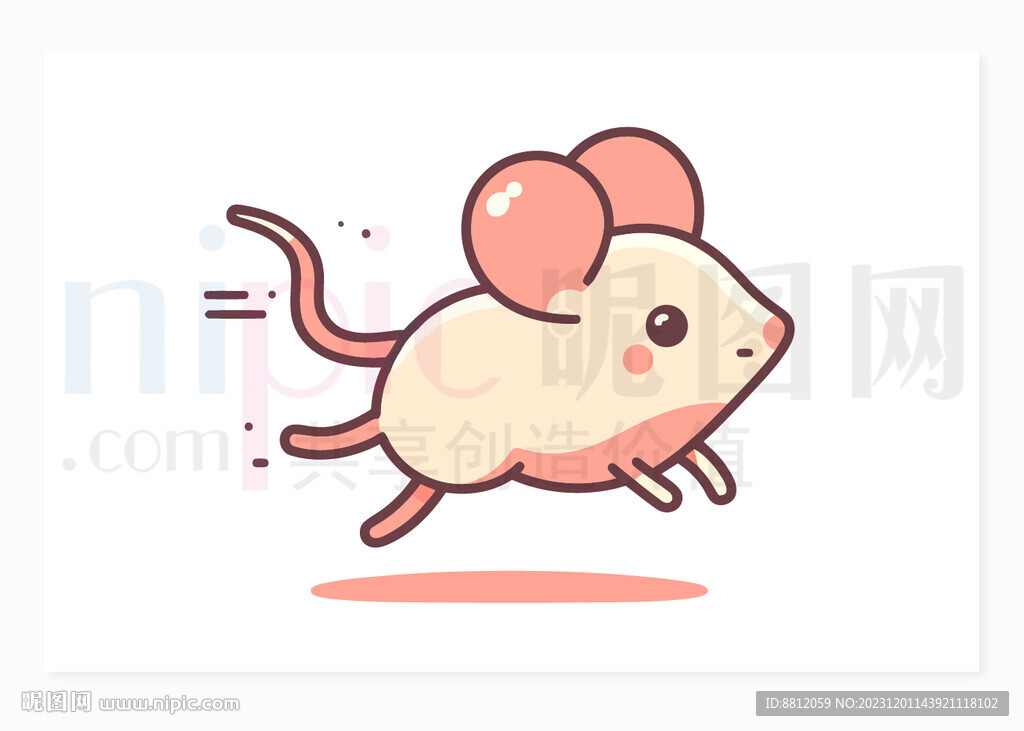 可爱小老鼠卡通设计