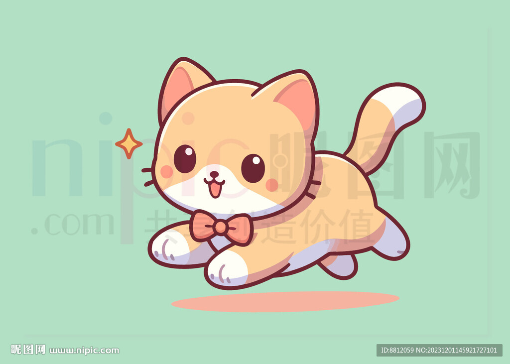 可爱小猫卡通设计