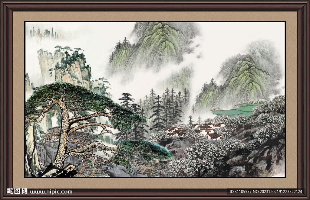 国画山水 