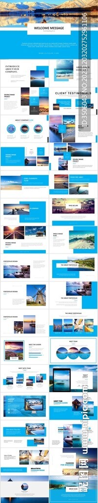 旅游相册PPT
