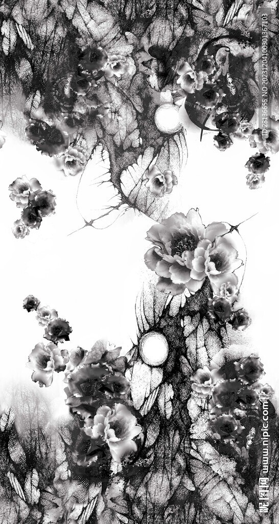 黑白花