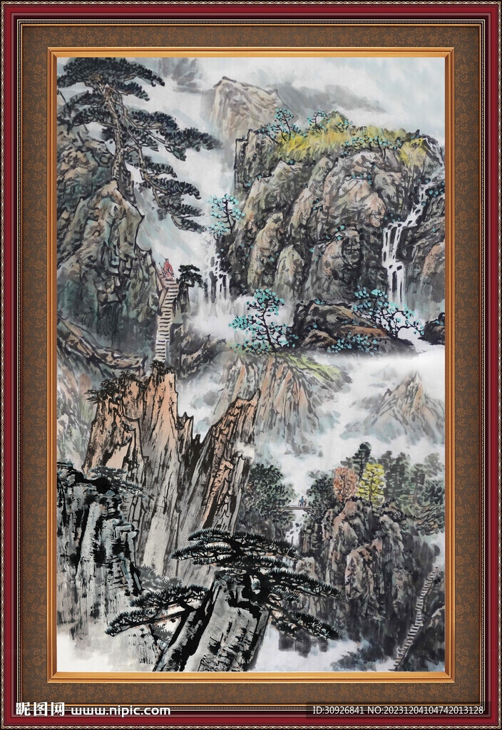 山水国画 