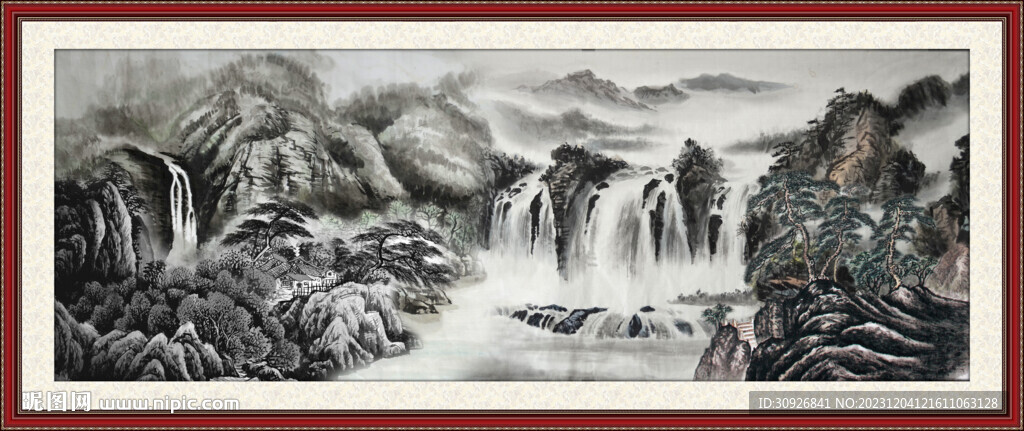山水国画 