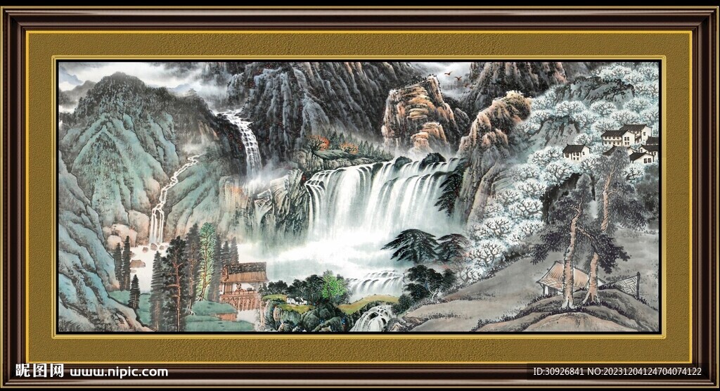 山水国画 