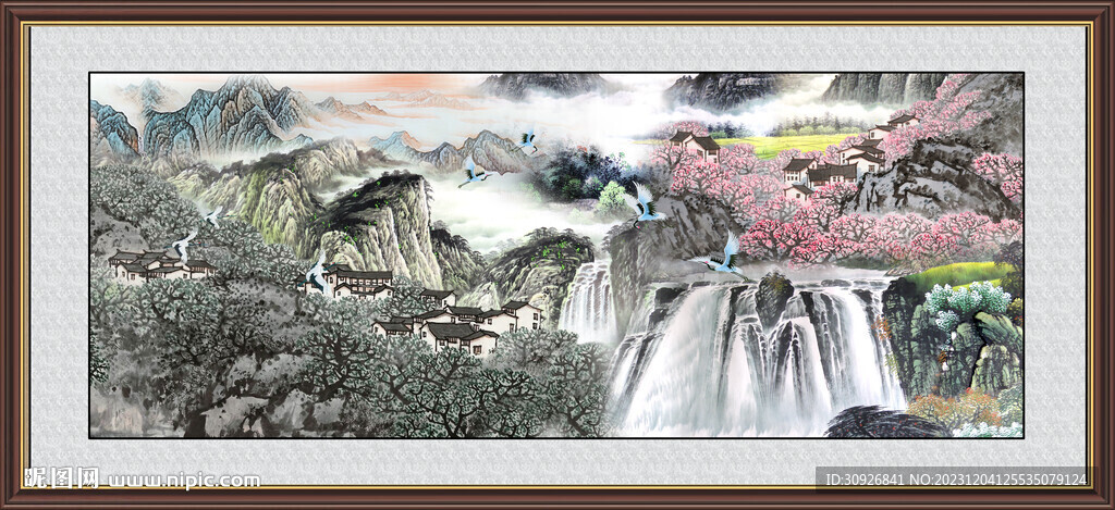 聚宝盆风水画 
