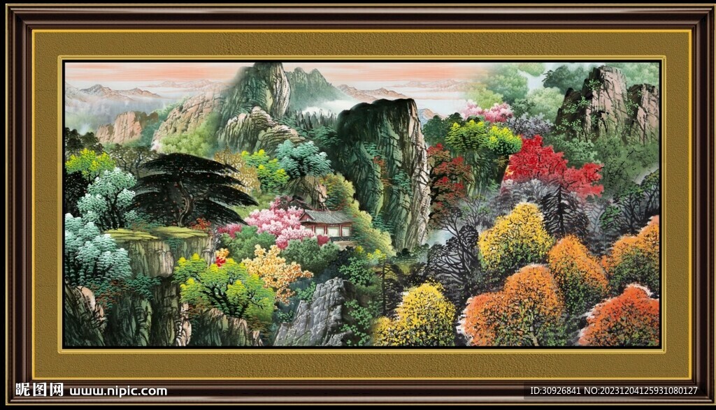 山水国画 