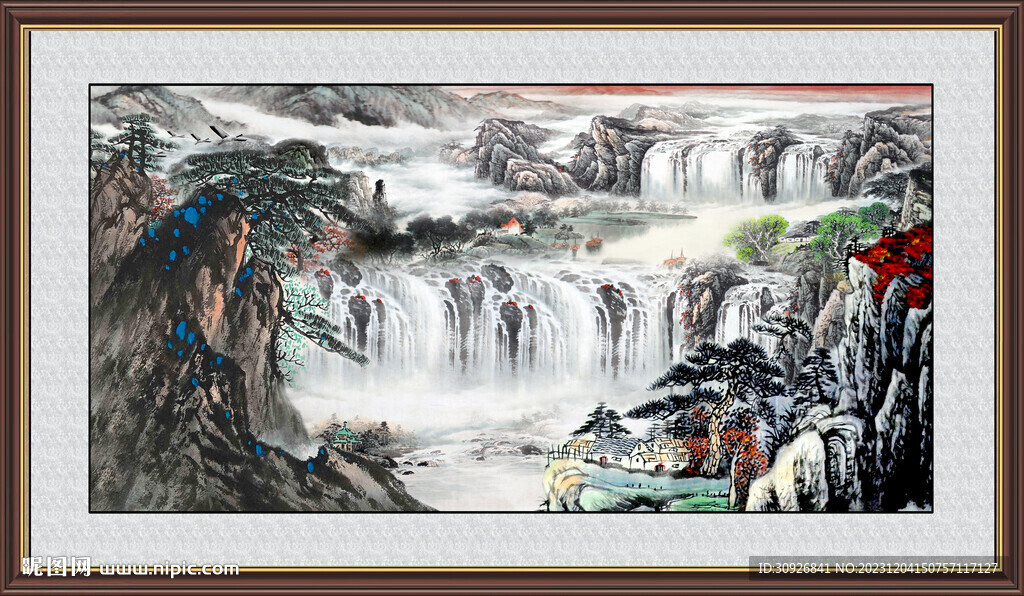 聚宝盆风水画 