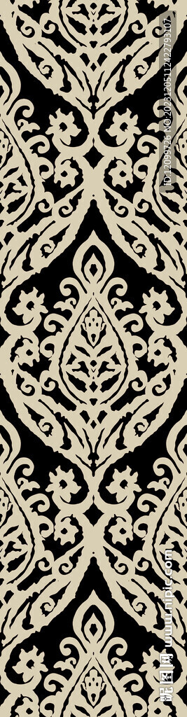 抽象几何图形数码印花