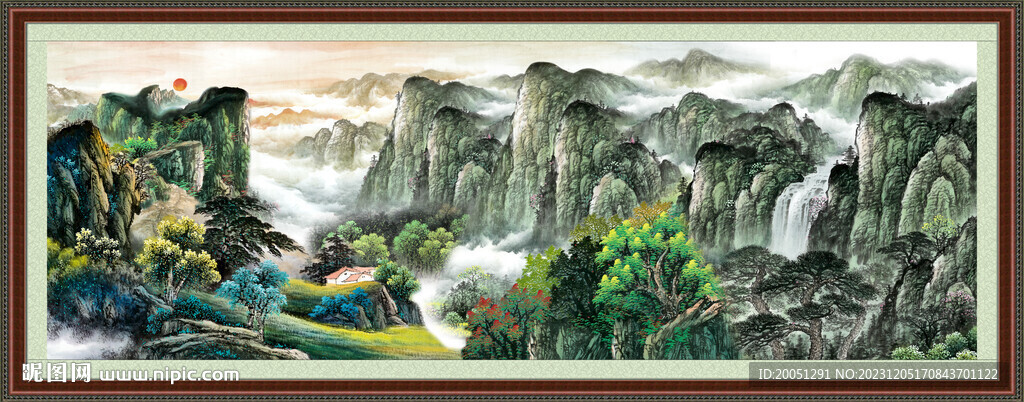大厅山水画 