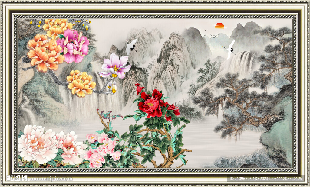 国画牡丹