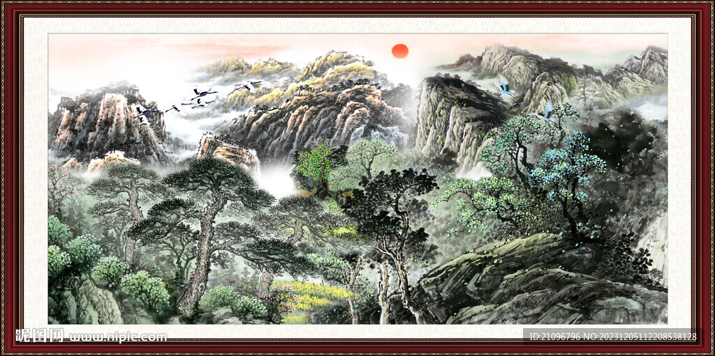 巨幅山水画 