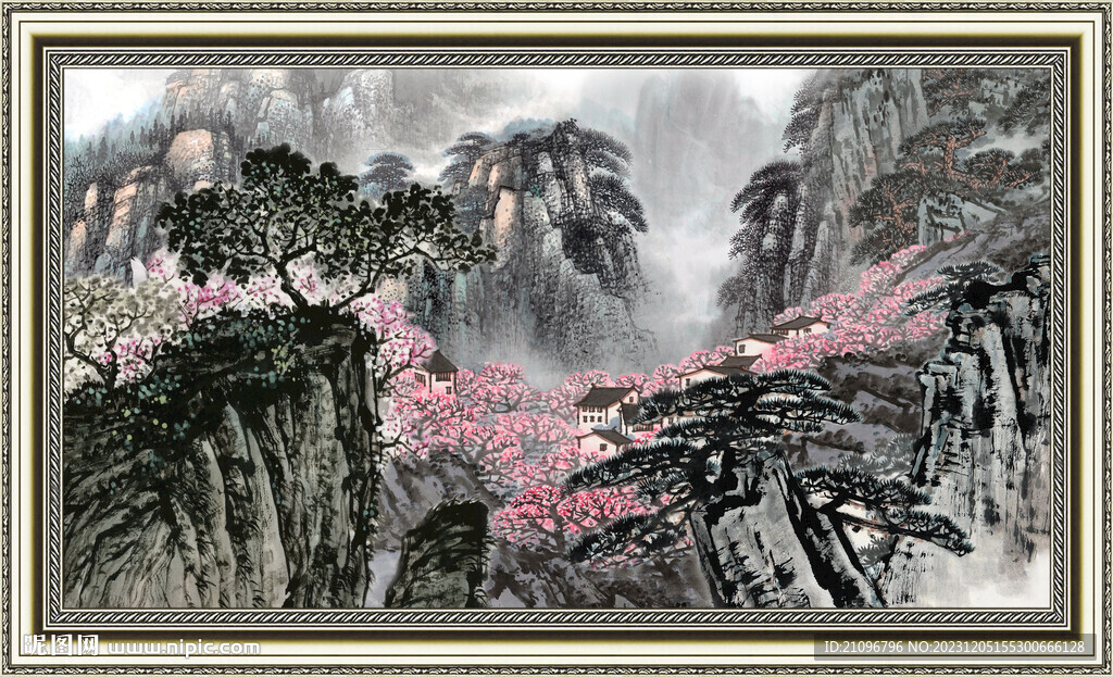 巨幅山水画 
