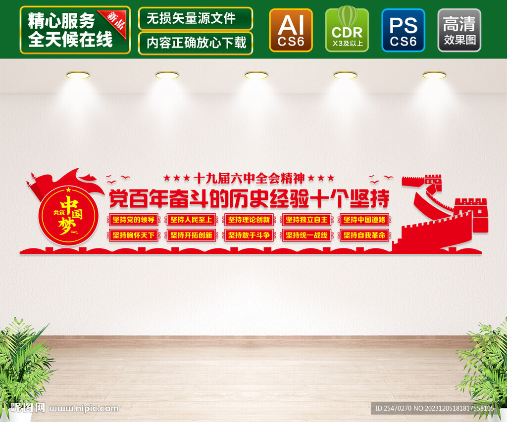 十个坚持文化墙