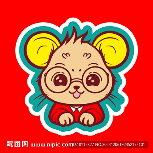 Q版可爱卡通生肖鼠