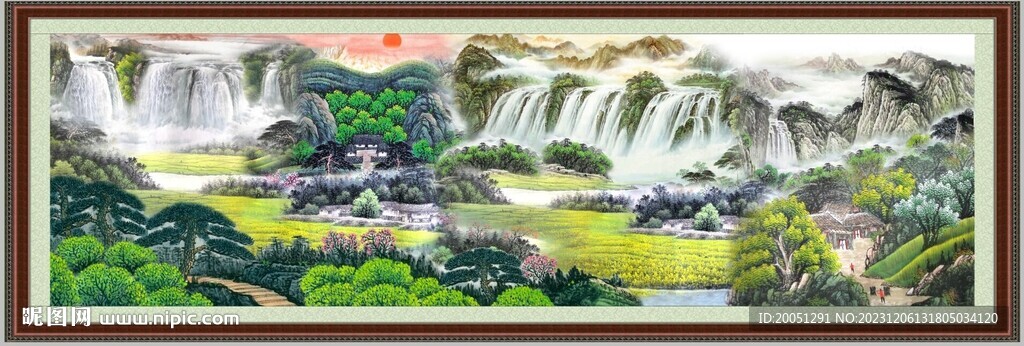 山水中堂画