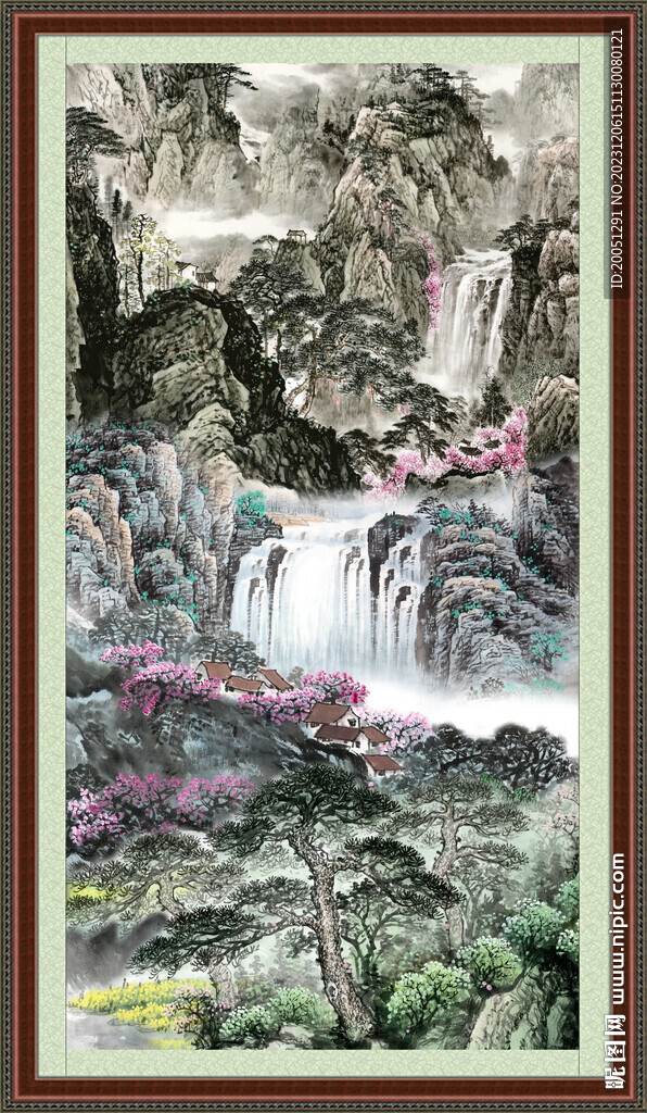 竖版风景画 