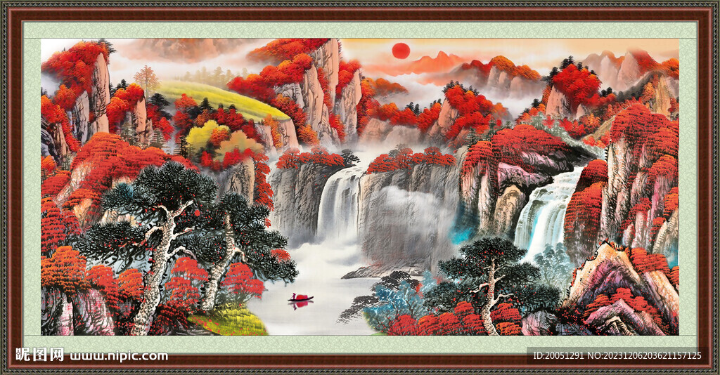 聚财瀑布 