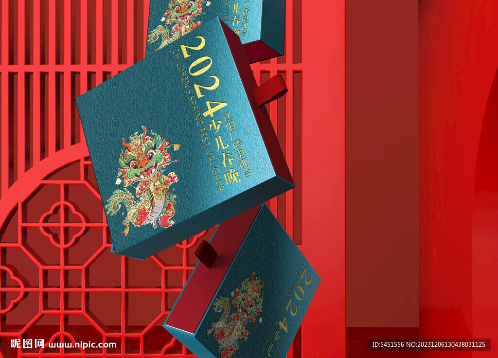 国风礼品盒样机