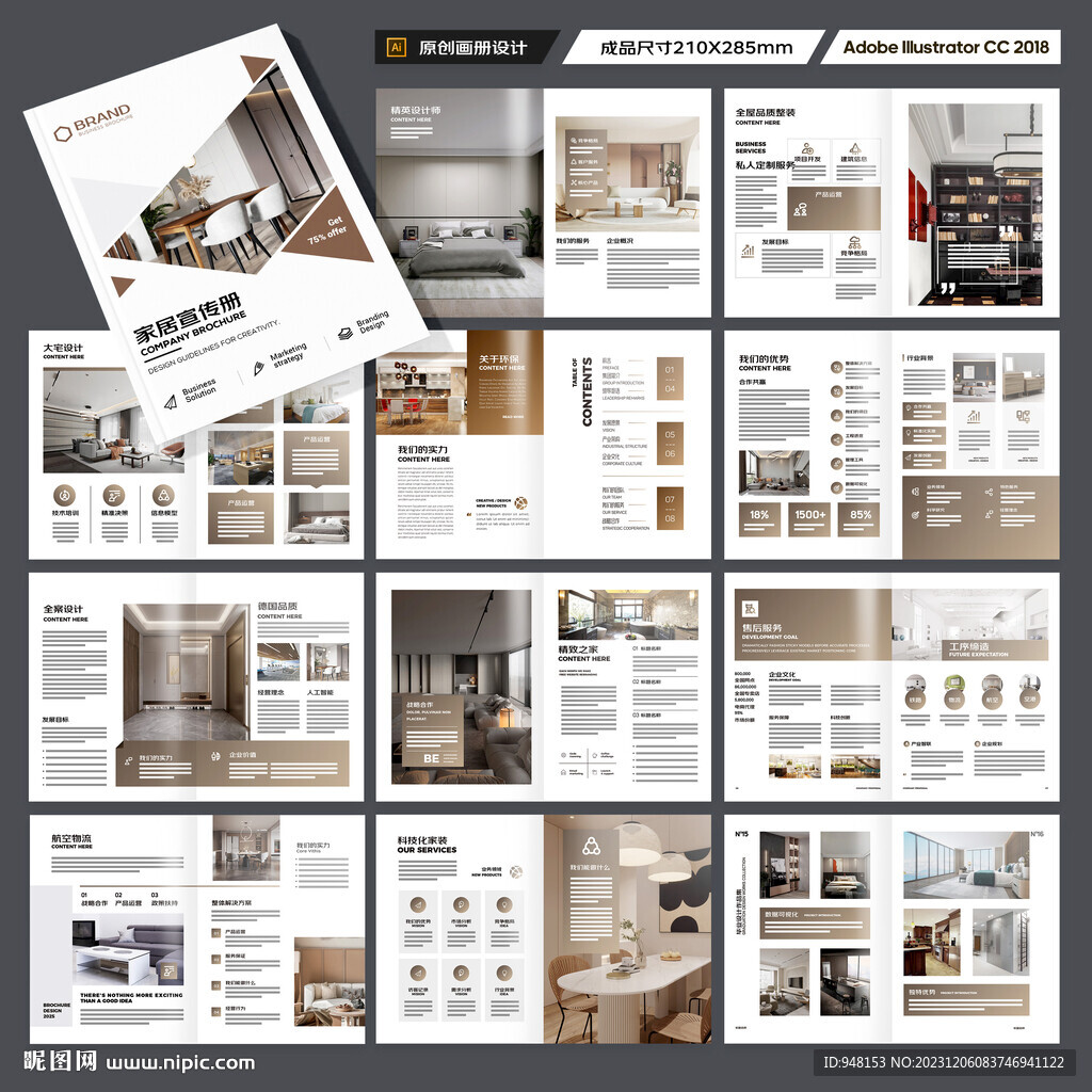 室内装饰画册