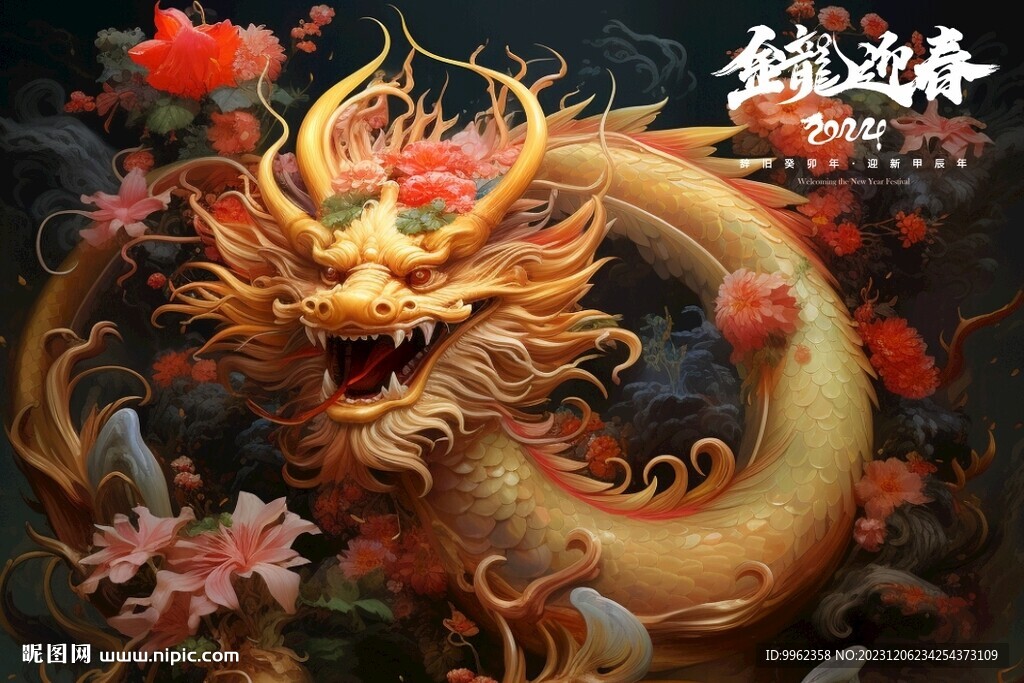 金龙迎春