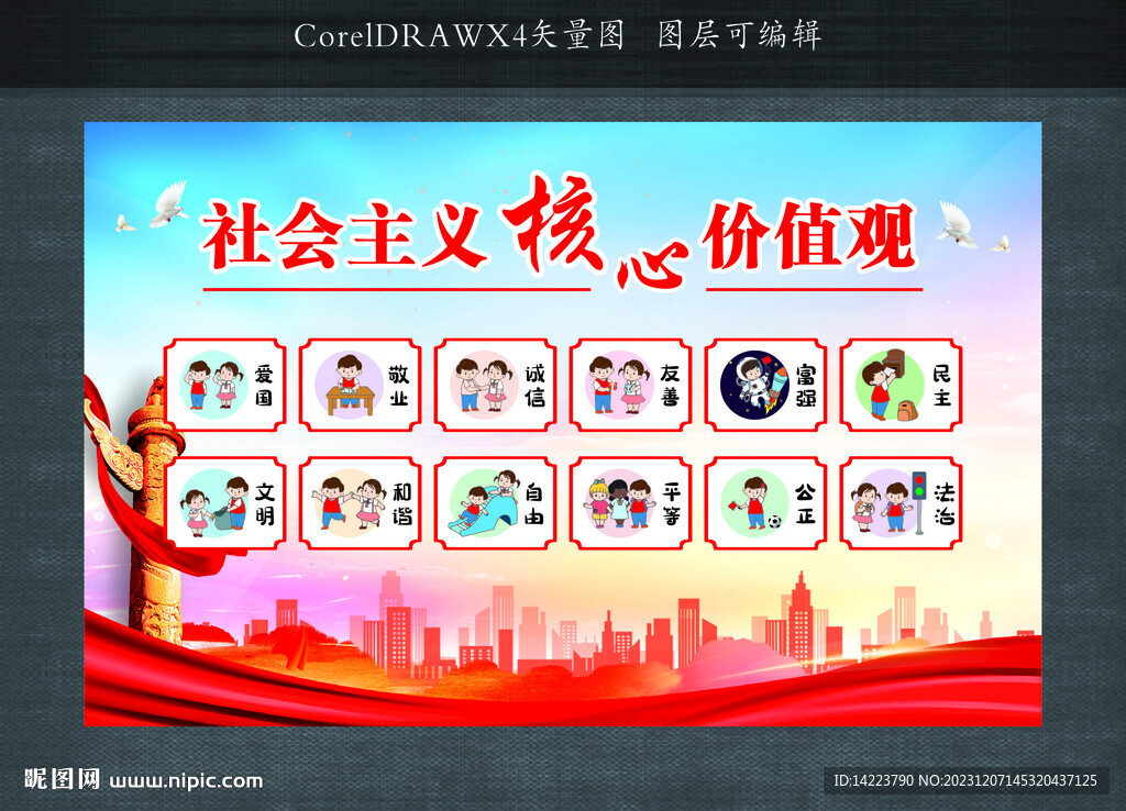 核心价值观  文化墙