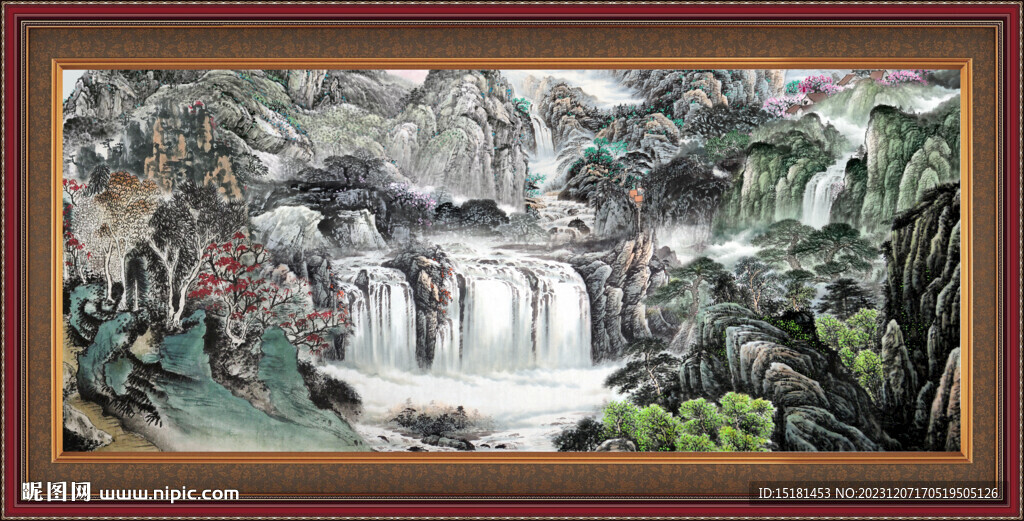 山水中堂画