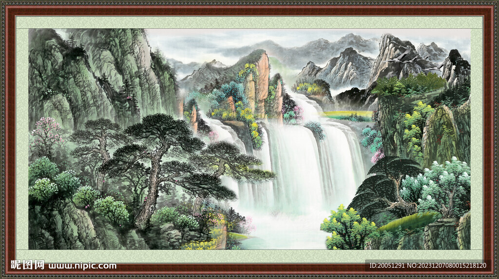 聚宝盆风水画 
